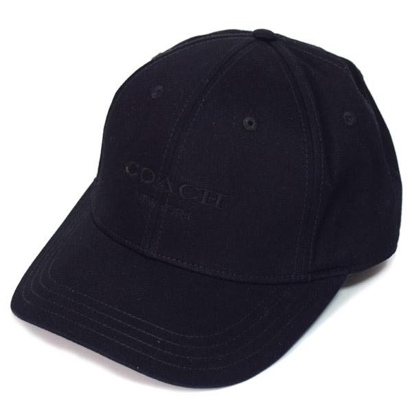 新品】COACH ベースボールキャップブラックコットン
