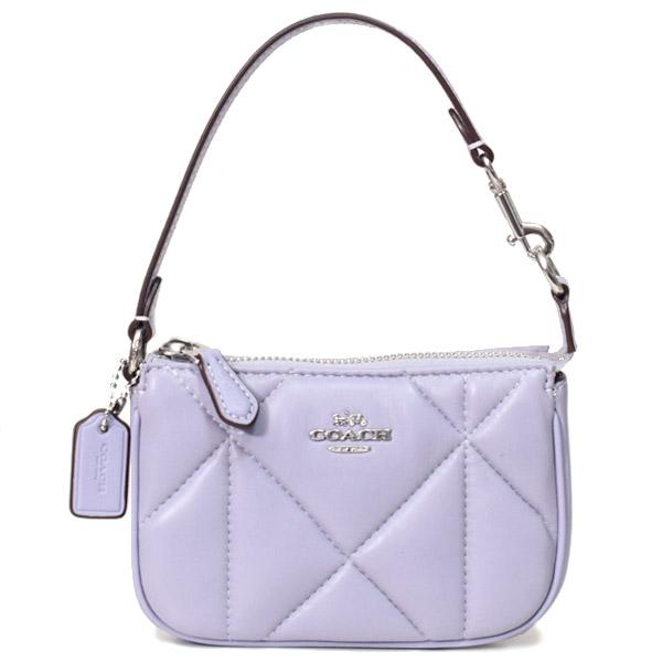 COACH コーチ マルチポーチ レザー キルティング パフィー ノリータ 15 