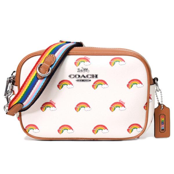COACH（コーチ） バッグ レザー レインボー プリント 虹 ミニ