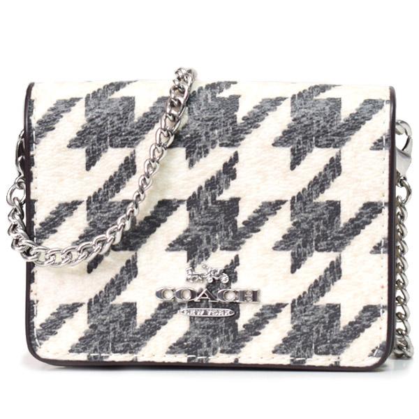 COACH（コーチ） カードケース レザー 千鳥柄 千鳥格子 ハウンズ 