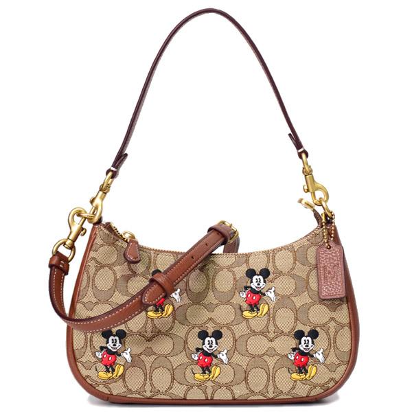 COACH（コーチ） バッグ ジャガード レザー シグネチャー ディズニー