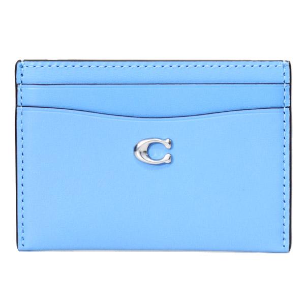 コーチ カードケース COACH レザー エッセンシャル C ロゴ カードケース スリム パスケース 定期入れ 名刺入れ ミストブルー CM435 COACH（コーチ） カードケース レザー エッセンシャル C ロゴ カード