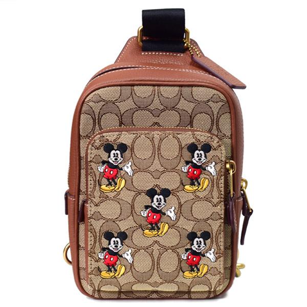 COACH（コーチ） バッグ ジャガード レザー シグネチャー ディズニー 