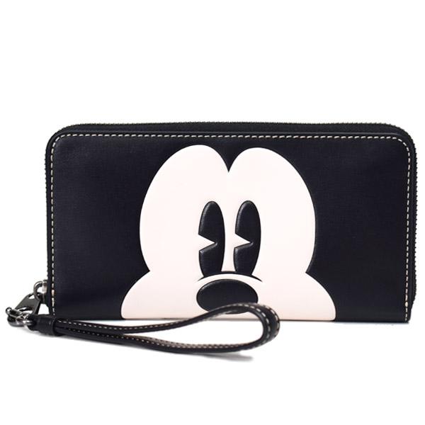 COACH（コーチ） 長財布 カーフレザー ディズニー コラボ ミッキー 