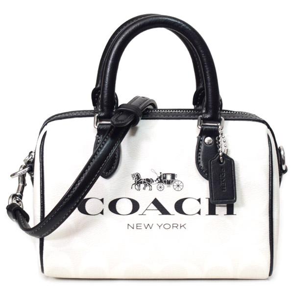 希少 COACH コーチ ミニボストンバッグ シグネチャー キャンバス レザー COACH（コーチ） バッグ コーティングキャンバス レザー シグネチャー