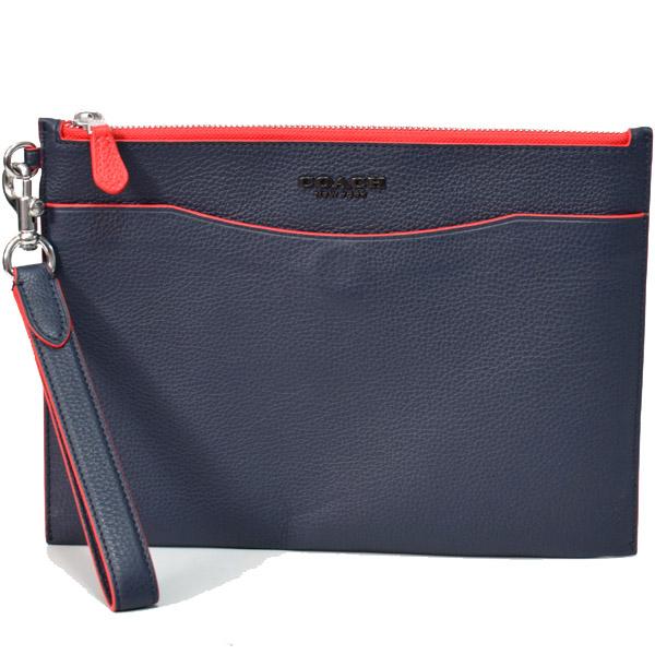 COACH（コーチ） バッグ メンズ ペブルレザー ベケット スリム ポーチ 