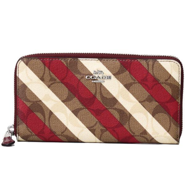 COACH（コーチ） 長財布 コーティングキャンバス スムースレザー