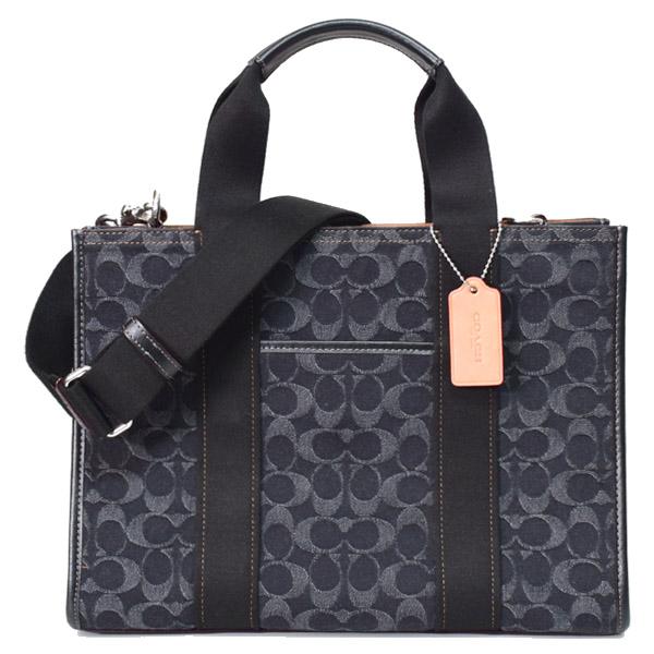 COACH コーチ バッグ デニム レザー シグネチャー スミス トート COACH コーチ バッグ デニム レザー シグネチャー スミス トート
