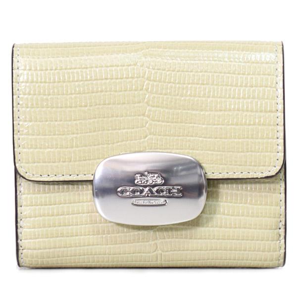 コーチ 財布 COACH リザード レザー 型押し スモール エライザ ロゴ 