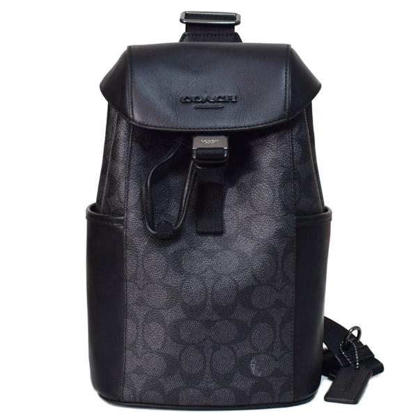 COACH（コーチ） メンズ バッグ キャンバス レザー シグネチャー 