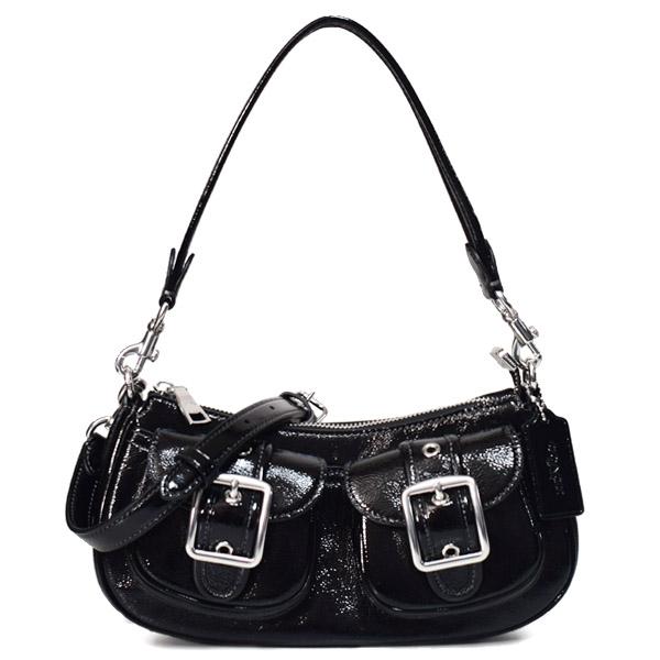 COACH コーチ バッグ パテントレザー アシュトン バゲット 2way クロス  