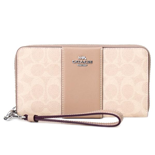 COACH（コーチ） 長財布 コーティングキャンバス レザー シグネチャー