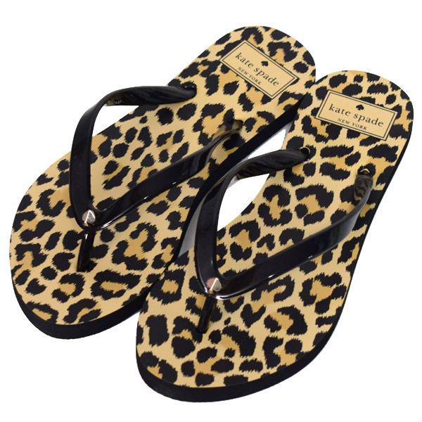 ケイトスペード  katespade ラバー フェルドン ヒョウ柄 フリップ フロップ ビーチ サンダル レオパードマルチ 6B K1208 kate spade NEW YORK（ケイト・スペード ニューヨーク） ケイト