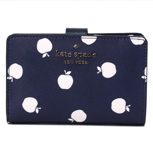 美品 kate spade ケイトスペード 二つ折り財布 本革 リンゴ 林檎 kate spade NEW YORK（ケイト・スペード ニューヨーク） ケイト