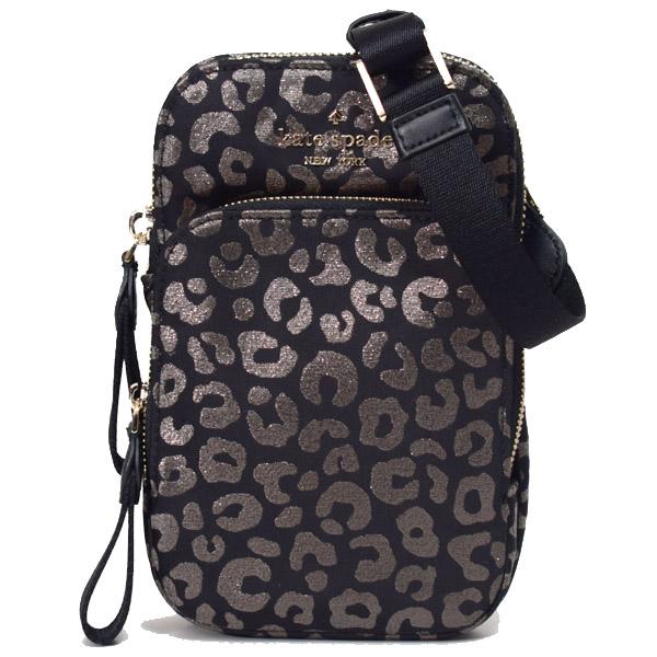 新品 ケイトスペード kate spade ショルダーバッグ レオパード ダブルジップ ドームクロスボディ マルチ kate spade NEW YORK - 新品 ケイトスペード kate spade ショルダー