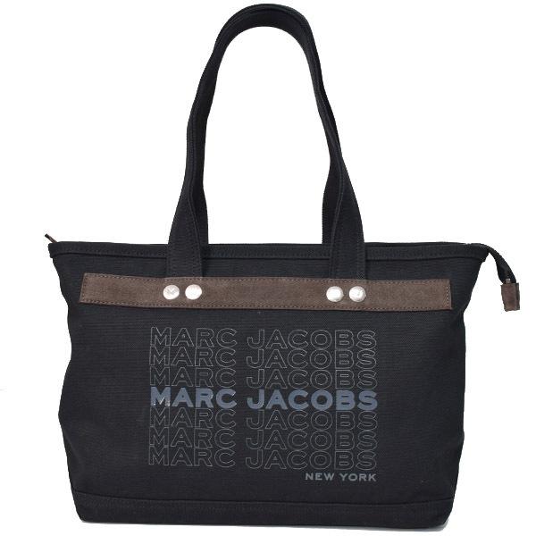 マークジェイコブス バッグ MARC JACOBS キャンバス ユニバーシティ ロゴ ミディアム ショルダー トートバッグ ブラック M0016405 MARC JACOBS（マーク・ジェイコブス） バッグ キャンバス