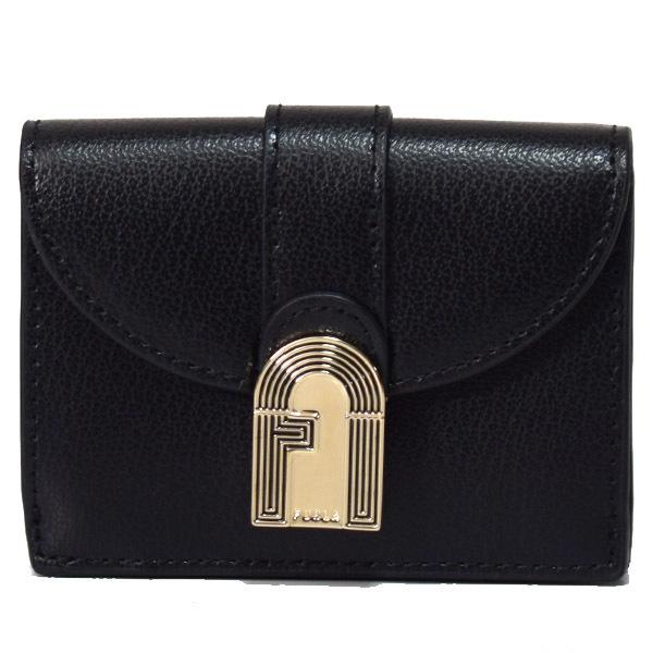 フルラ FURLA 3つ折り財布　1927 OPERA オペラ　ブラック FURLA（フルラ） 財布 レザー 1927 オペラ アーチロゴ コンパクト 三