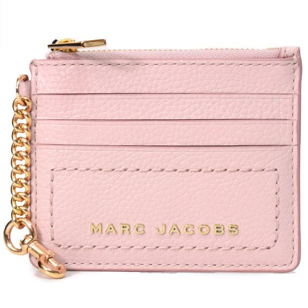 新品未使用 マークジェイコブス レザー ピンク ゴールド カード コインケース MARC JACOBS マークジェイコブス コインケース カードケース