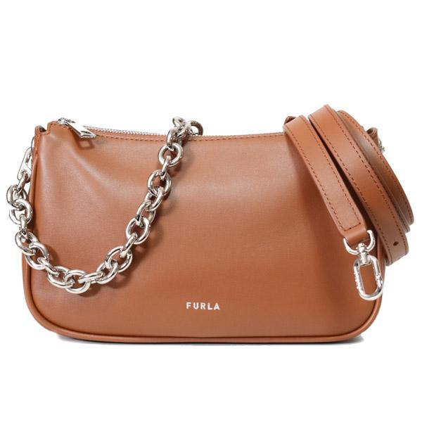 FURLA（フルラ） バッグ レザー ムーン ロゴ チェーン 斜めがけ 2way 