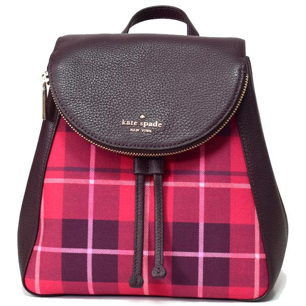 ケイトスペード チェック柄リュック