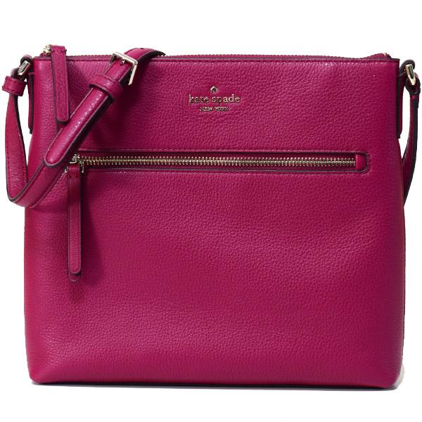 ケイトスペード バッグ katespade ペブルレザー ジャクソン トップ ジップ クロスボディ 斜めがけ ショルダーバッグ クランベリーカクテル WKRU5941 kate spade NEW YORK（ケイト・スペード ニューヨーク） ケイト