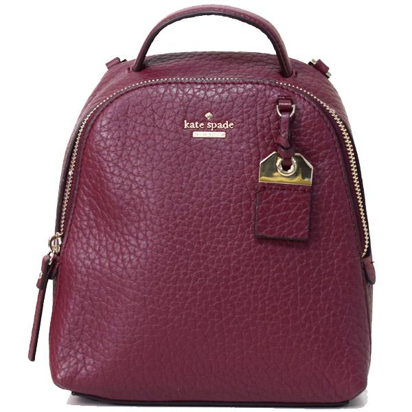 ケイトスペード バッグ katespade ペブルレザー カーター ミニ ケーデン 3WAY 斜めがけ ショルダー リュックサック チェリーウッド WKRU5989 kate spade NEW YORK（ケイト・スペード ニューヨーク） ケイト