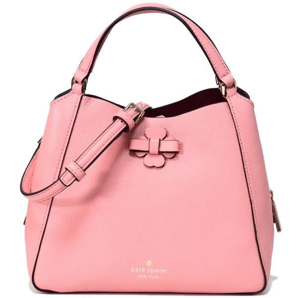 ケイトスペード バッグ katespade ペブルレザー タリア スモール トリプル コンパートメント サッチェル 2WAY ショルダー ハンドバッグ ピーチローズ WKRU6342 kate spade NEW YORK（ケイト・スペード ニューヨーク） ケイト