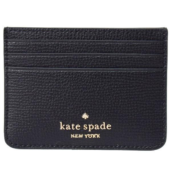 ケイトスペード カードケース katespade レザー ダーシー ロゴ スモール スリム カードホルダー 名刺入れ 定期入れ パスケース ブラック WLR00547 kate spade NEW YORK（ケイト・スペード ニューヨーク） ケイト
