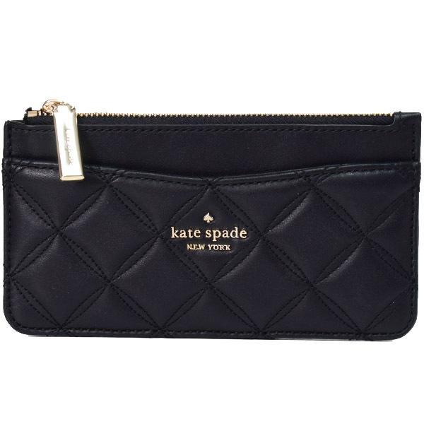 ケイトスペード カードケース katespade スムースレザー ナタリア キルティング ラージ スリム カードホルダー ケース 小銭入れ 長財布 ローズスモーク WLRU6343 kate spade NEW YORK（ケイト・スペード ニューヨーク） ケイト