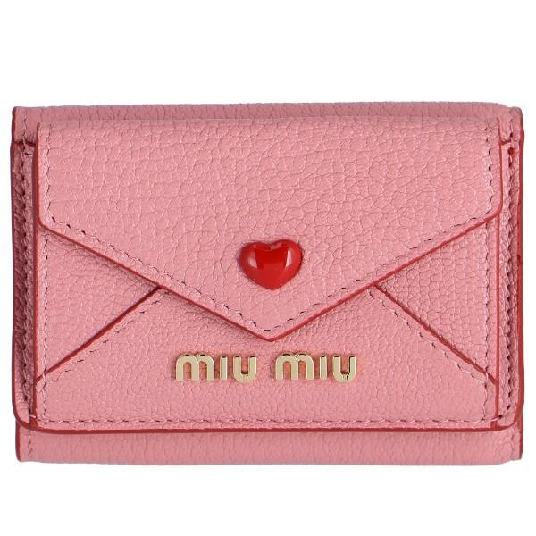訳あり ミュウミュウ 財布 三つ折り ミニ財布 マドラスlove ミニウォレット ピンク Rosa 5mh021 2bc3 028 N ブランド アウトレット A 通販 Yahoo ショッピング