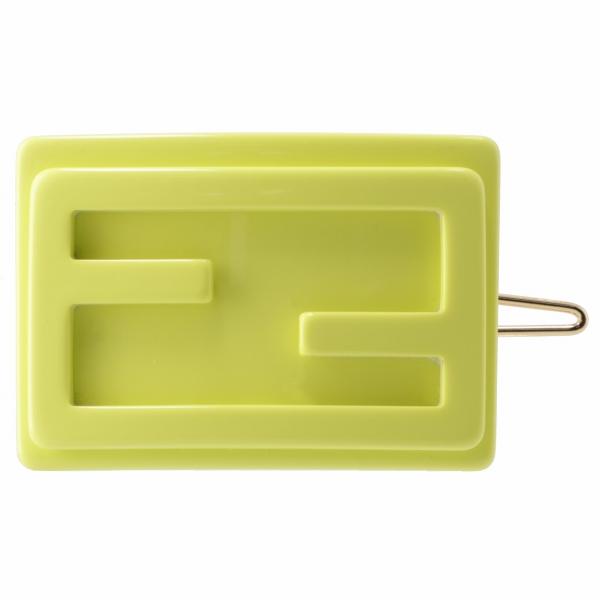 訳あり】フェンディ FENDI バレッタ FFヘアクリップ FFロゴ ヘア 