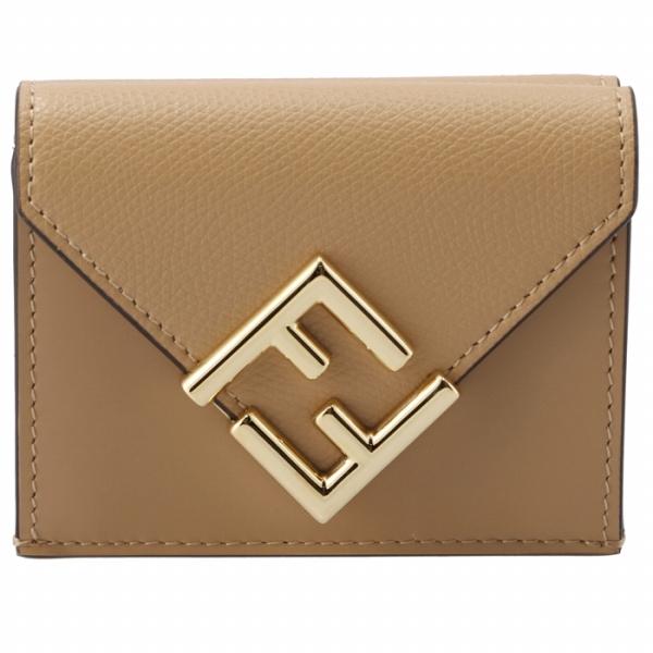 訳あり】フェンディ FENDI 財布 三つ折り ミディアム FFダイヤモンド 