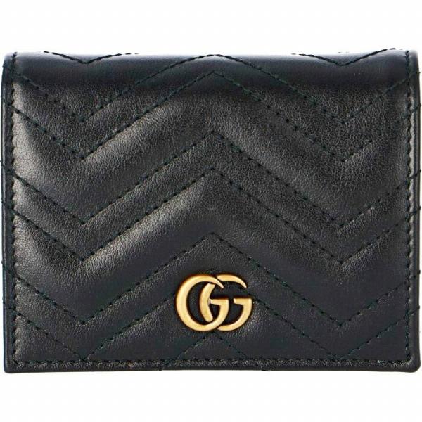 訳あり】グッチ GUCCI GG Marmont 二つ折り ミニ財布 カードケース 