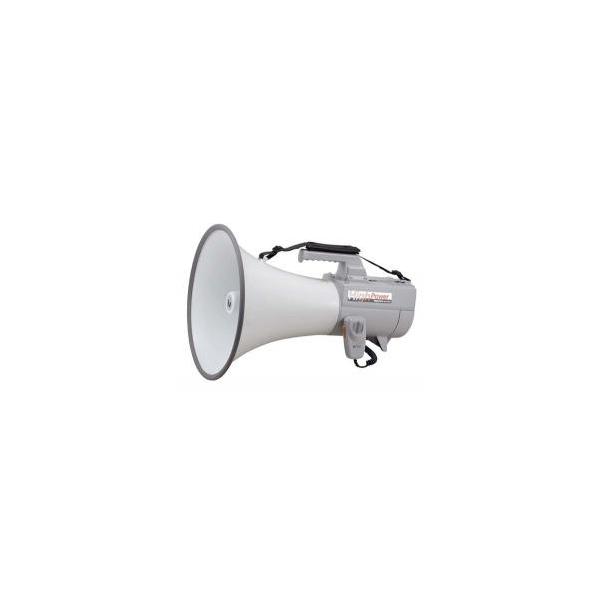 新品/取寄品/代引不可】大型メガホン(ショルダー型 ホイッスル音付/30W