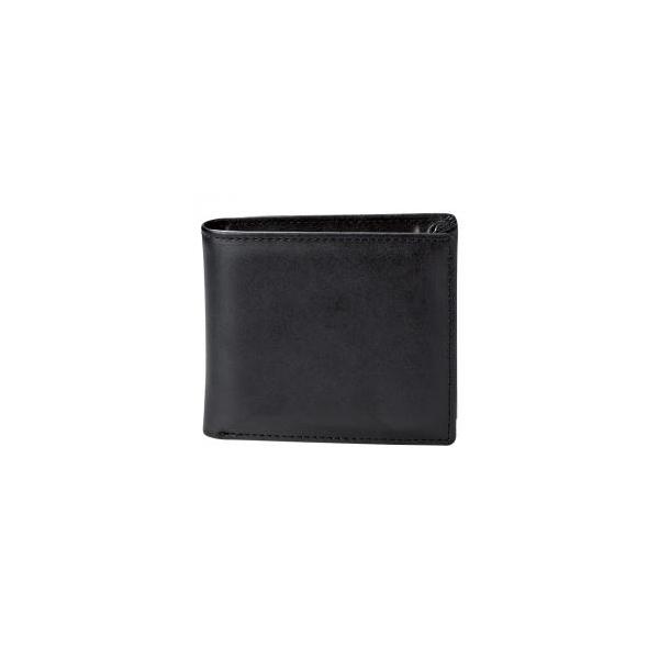 【新品/取寄品/代引不可】【特選商品5】メンズ二ツ折財布（ブラック）　3UR-W0002BK　