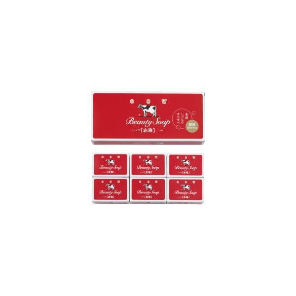 他サイト： 【新品/取寄品/代引不可】【特選商品6】牛乳石鹸 カウブランド赤箱6入の商品画像