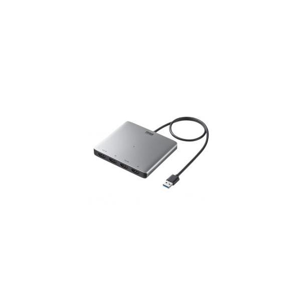 新品/取寄品/代引不可】USB-HDMIディスプレイアダプタ（4画面出力）USB