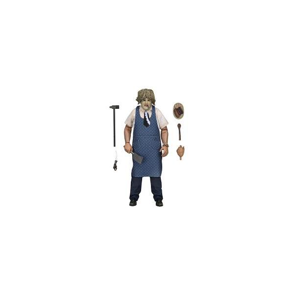[ネカ] 悪魔のいけにえ レザーフェイス 8インチ アクションドール オールドレディ マスク ver
