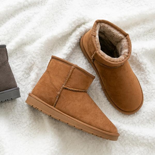 愛され続けて14年の大人気ムートンがリニューアル！ブーツ フラットブーツ ムートンブーツ ムートン 内ボア ファー ショート ショートブーツ レディース ラウンドトゥ ラウンド はっ水 無地 もこもこ ボア フラットヒール フラット 撥水 ...