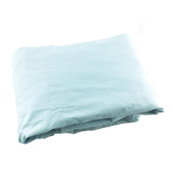 フィットシーツ 綿100% 敷き布団用 日本製 寝具カバー シングル 幅105x210cm ブルー