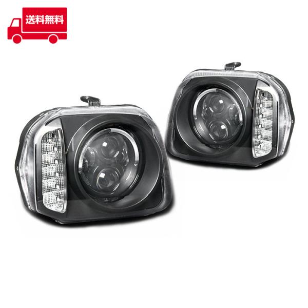 ポイント5倍中！ JB23 ジムニー ヘッドライト LED リング 付き