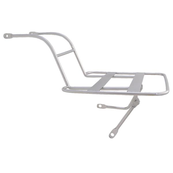 使わないスペースを有効活用！荷台の利便性アップ！平らな面が広いのでオ○ジン弁当など買いに行くときに便利です。材質：ステンレス製許容積載量：3.0 kg■適合車種スーパーカブ110・JA07専用※PRO不可■取付ボルト付属。※説明書は付属して...