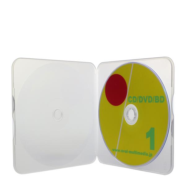 極薄CDケース 約4mm厚 CD1枚収納メールケース クリア1個 cd/dvd