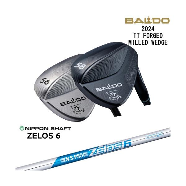 バルド 2024  TT フォージド ウェッジ 日本シャフト ZELOS 6 装着 ゼロス6 スチール 【カスタム】【新品】 BALDO FORGED MILLED WEDGE クラブ TTウェッジ TOUR SATIN BLACK BALDO（バルド） 2024 TT FORGED MILLED WEDGE ウェッジ[WD]バルド