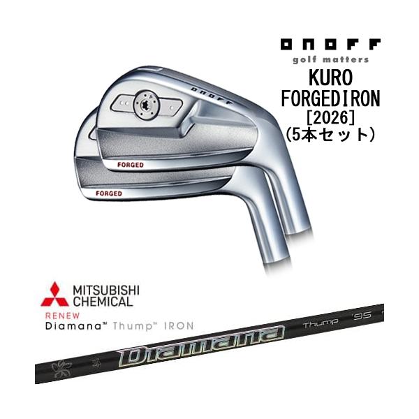 2026 ONOFF（オノフ） 2026モデル　アイアン5本セット6-P ONOFFKURO ONOFF ゴルフ アイアン フォージド IRON FORGED クラブ