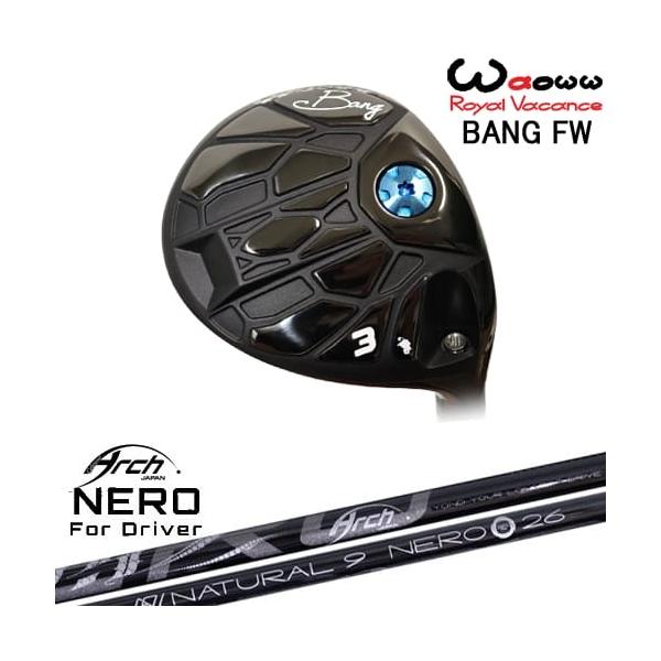 【美品】Waoww BANG 5W アーチ　ネロFW25 ヘッドカバー付き Waoww BANG フェアウェイウッド[FW]ワオWAOWW For Driver NEROネロ