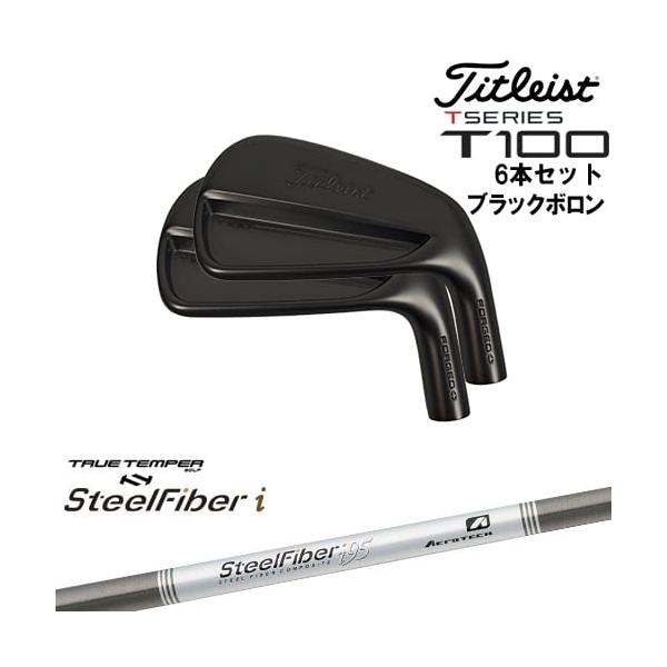 T-Series タイトリスト T100 アイアン6本set(5I-PW) ブラックボロン[5P