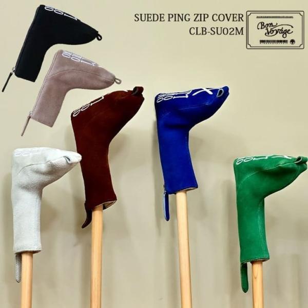 【入荷しました】木の庄帆布 KinoshoTRANSIT CLB-SU02M スウェード ピン型ジップパター ヘッドカバー SUEDE PING ZIP COVER 2025年モデル