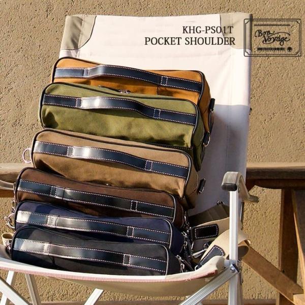 木の庄帆布 kinoshoTRANSIT KHG-PS01T POCKET SHOULDER ポケットショルダー 13PCショルダーバッグ 2025モデル