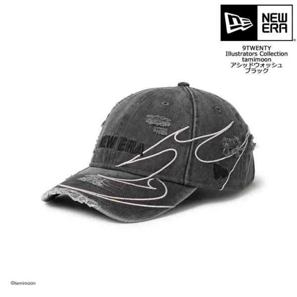 ニューエラ キャップ 9TWENTY アシッドウォッシュ ブラック Illustrators Collection tamimoon 15156502 NEW ERA